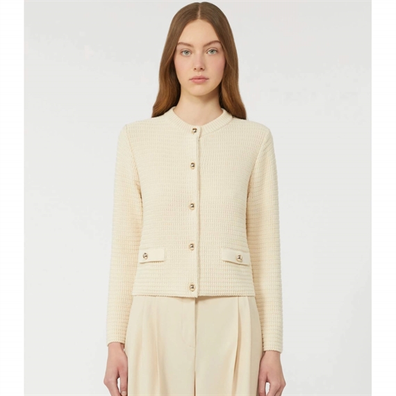 Weekend Max Mara WKDVODKA Cardigan, Ecru